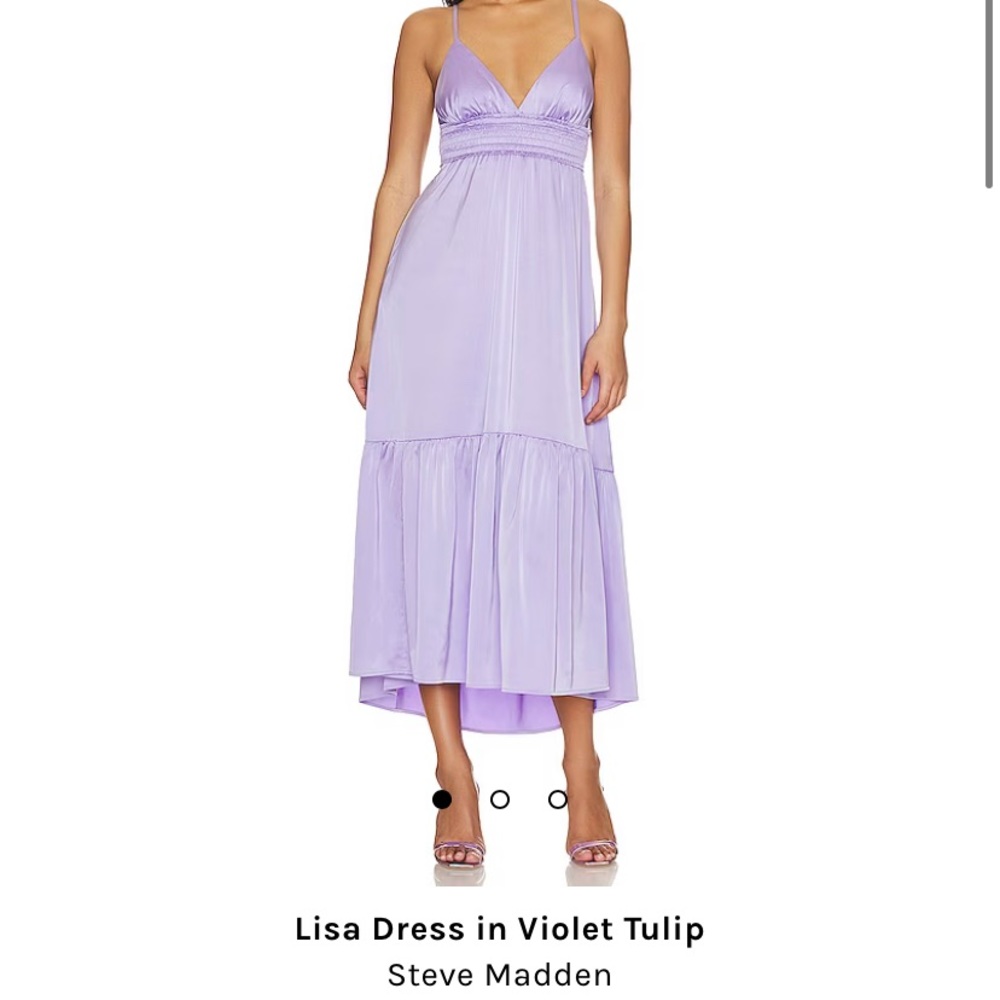 NWT Revolve Steve Madden Purple Silky maxi dress